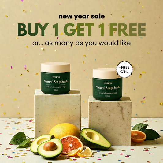 LISSIMA Natural Scalp Scrub – for Flaky, Itchy, Irritated Scalp (Sensitive Care)